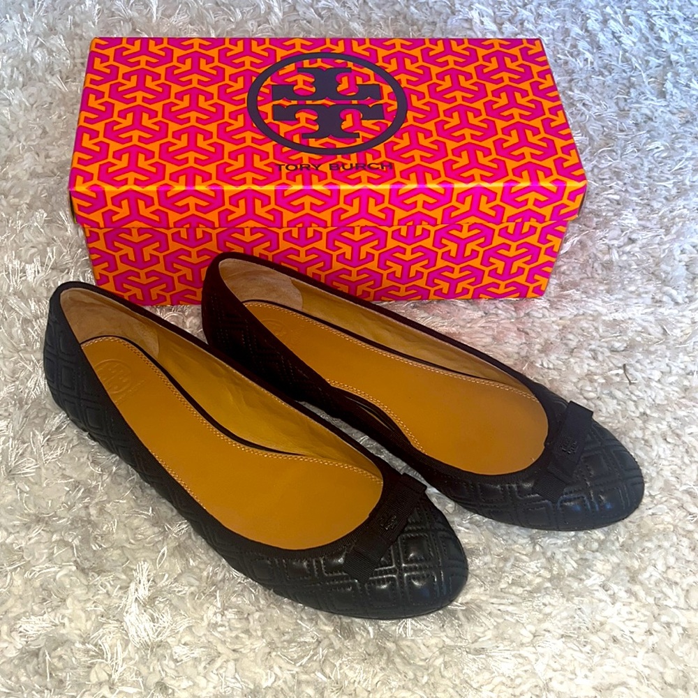 Tory Burch Marion Quilted Ballet Flat - 10